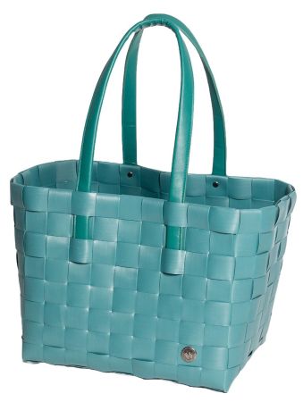 5050-44-0U Shopper Klassik PLUS PU-Lederhenkel FARBE: PETROLO