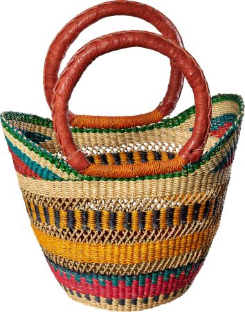 1050-20-0 Bolga/Einkaufstasche oval Kinderkorb Afrika