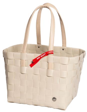 5050-24-0U Shopper Klassik PLUS PU-Lederhenkel FARBE: ELFENBEINO