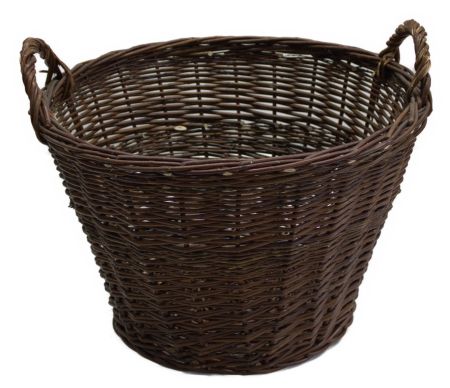 3500-21-055 Kartoffelkorb ungeschälte Weide (Durchmesser 55 cm oben) mit Griffe