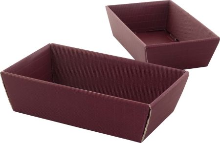 Geschenkkarton 19 x 14x 10 cm aubergine rechteckig 5500-61-0 (1 Stück)