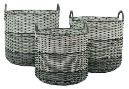 Polyrattan Mehrzweckkorb 7002-57-0 Satz 1-3 rund