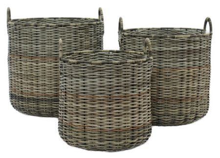 Polyrattan Mehrzweckkorb 7002-09-0 Satz 1-3 rund