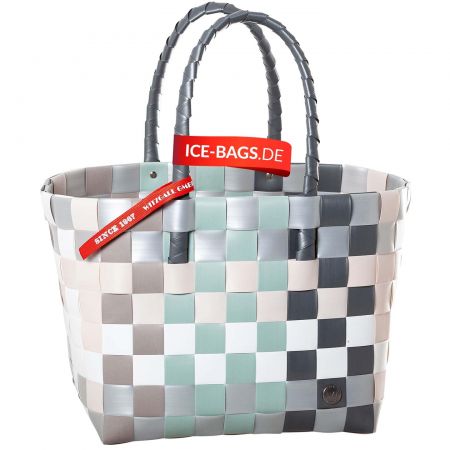 Witzgall Shopper Tasche Klassiker ICE-BAG 5010-26 Einkaufstasche Einkaufskorb Kunststoff bunt farbenfroh geflochten