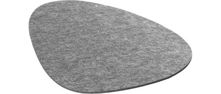 3502-56-0 Filzuntersetzer oval ca.47 x 32 cm hellgrau