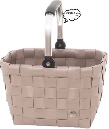 5035-52-0U taupe Premium Klapp-Griff Shopper